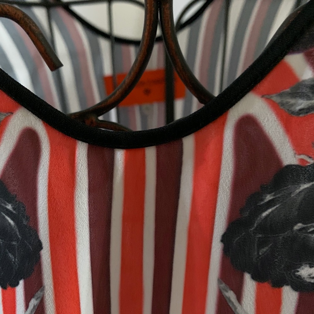 Multi Color And Print Drawstring Top - image 5